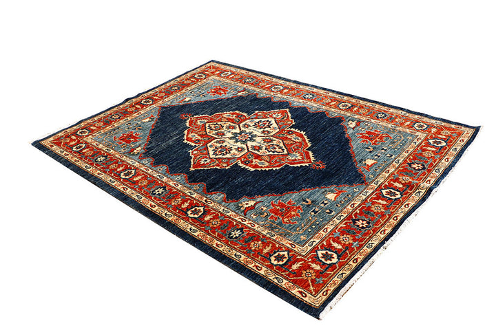 Midnight Blue Oushak 5'  1" x 6'  11" - No. QA27263