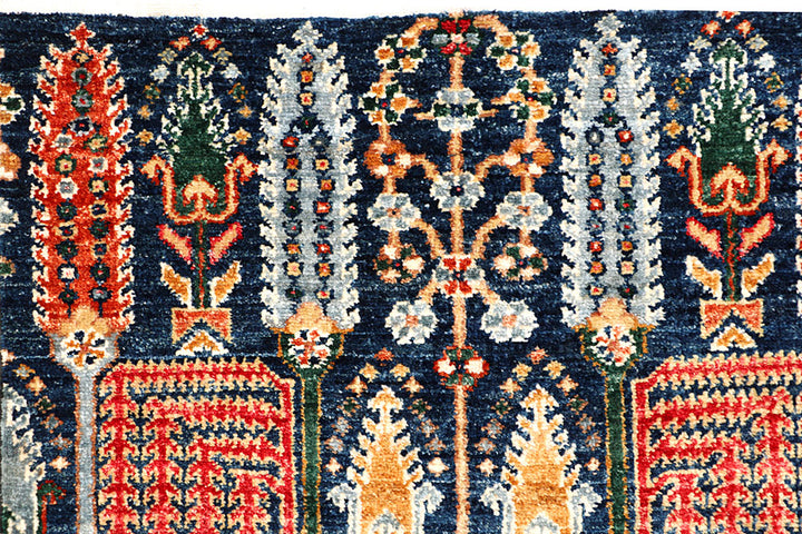 Midnight Blue Ikat 4' 11 x 6' 7 - No. 65704 - ALRUG Rug Store