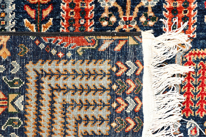 Midnight Blue Ikat 4' 11 x 6' 7 - No. 65704 - ALRUG Rug Store