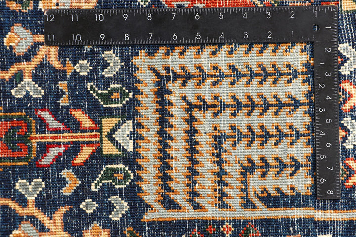 Midnight Blue Ikat 4' 11 x 6' 7 - No. 65704 - ALRUG Rug Store
