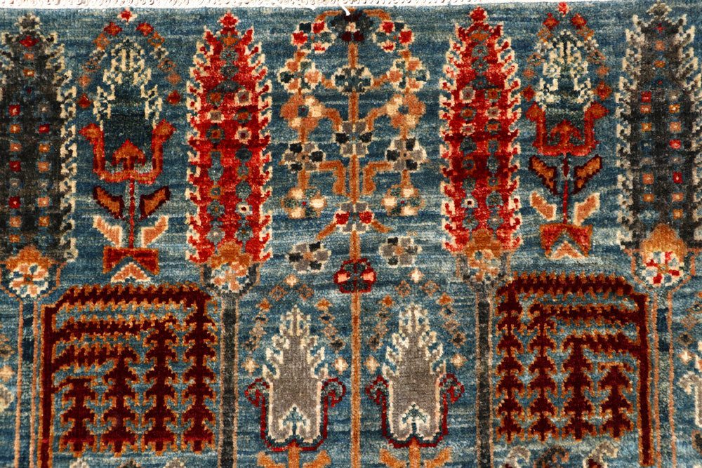 Midnight Blue Ikat 4' 10 x 6' 7 - No. 65705 - ALRUG Rug Store