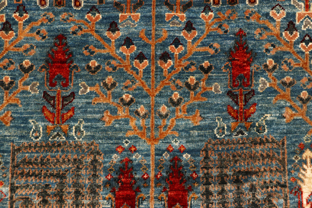 Midnight Blue Ikat 4' 10 x 6' 7 - No. 65705 - ALRUG Rug Store