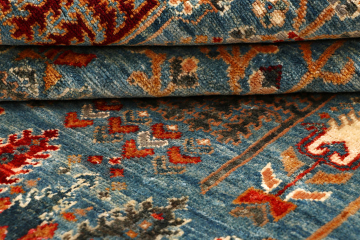 Midnight Blue Ikat 4' 10 x 6' 7 - No. 65705 - ALRUG Rug Store