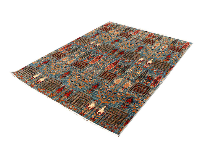 Midnight Blue Ikat 4' 10 x 6' 7 - No. 65705 - ALRUG Rug Store