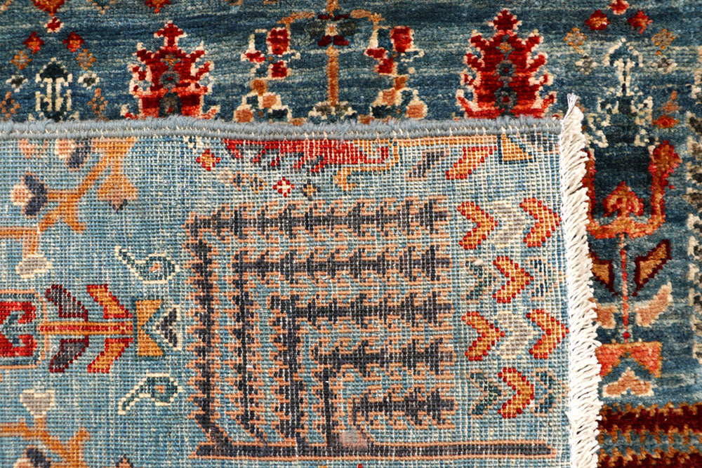 Midnight Blue Ikat 4' 10 x 6' 7 - No. 65705 - ALRUG Rug Store