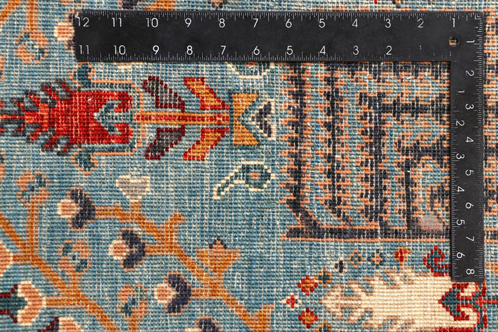 Midnight Blue Ikat 4' 10 x 6' 7 - No. 65705 - ALRUG Rug Store