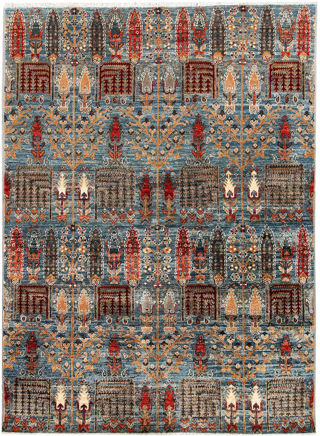 Midnight Blue Ikat 4' 10 x 6' 7 - No. 65705 - ALRUG Rug Store