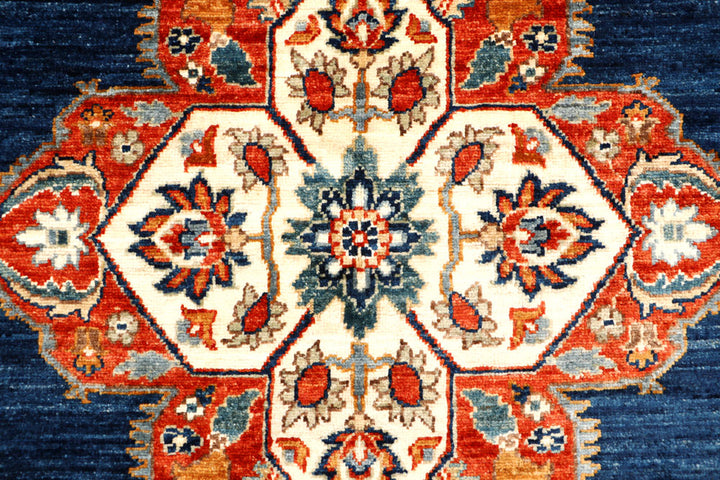 Midnight Blue Oushak 5' 1 x 6' 7 - No. 65706 - ALRUG Rug Store
