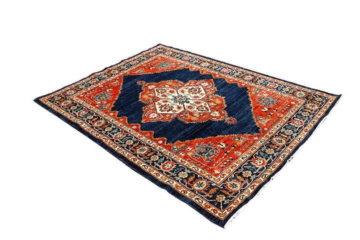 Midnight Blue Oushak 5'  1" x 6'  7" - No. QA31586