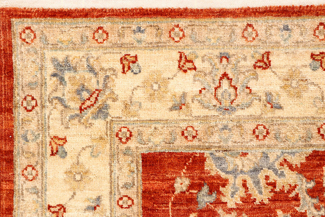 Orange Red Ziegler 4'  x" 5'  11" - No. QA38924