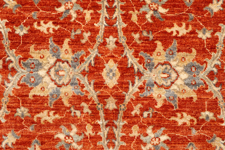 Orange Red Ziegler 4'  x" 5'  11" - No. QA38924