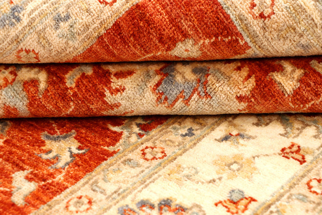 Orange Red Ziegler 4'  x" 5'  11" - No. QA38924