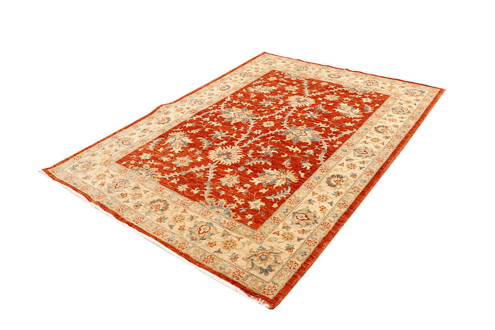 Orange Red Ziegler 5' 5 x 7' 7 - No. 65720 - ALRUG Rug Store