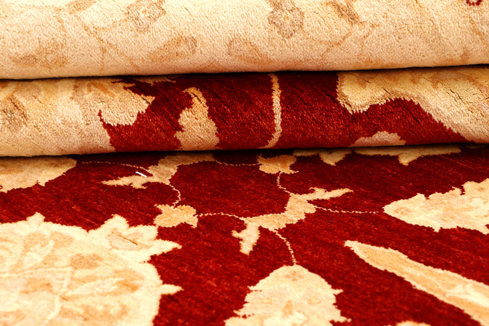 Maroon Oushak 6' 6 x 6' 8 - No. 65721 - ALRUG Rug Store