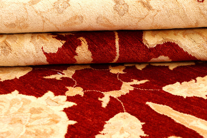 Maroon Oushak 6' 6 x 6' 8 - No. 65721 - ALRUG Rug Store