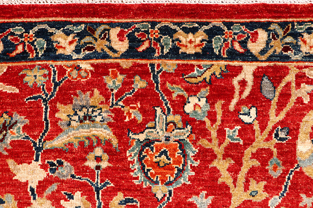 Firebrick Hunting 8' 11 x 12' 3 - No. 65728 - ALRUG Rug Store