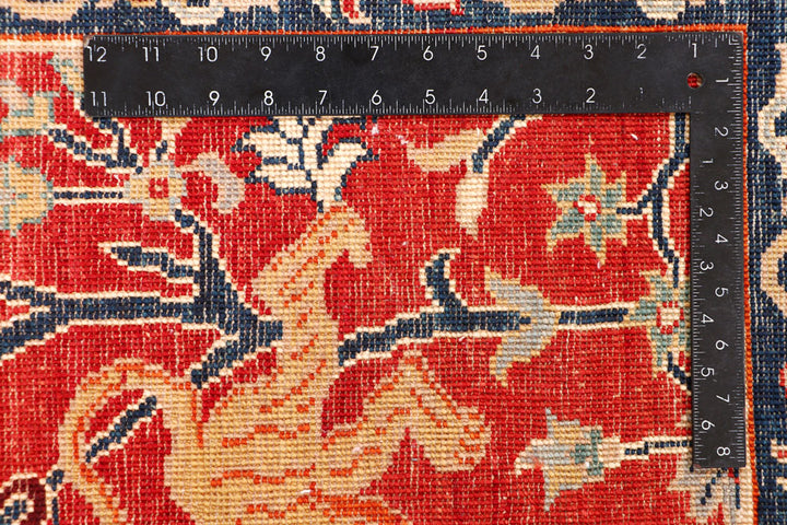 Firebrick Hunting 8' 11 x 12' 3 - No. 65728 - ALRUG Rug Store