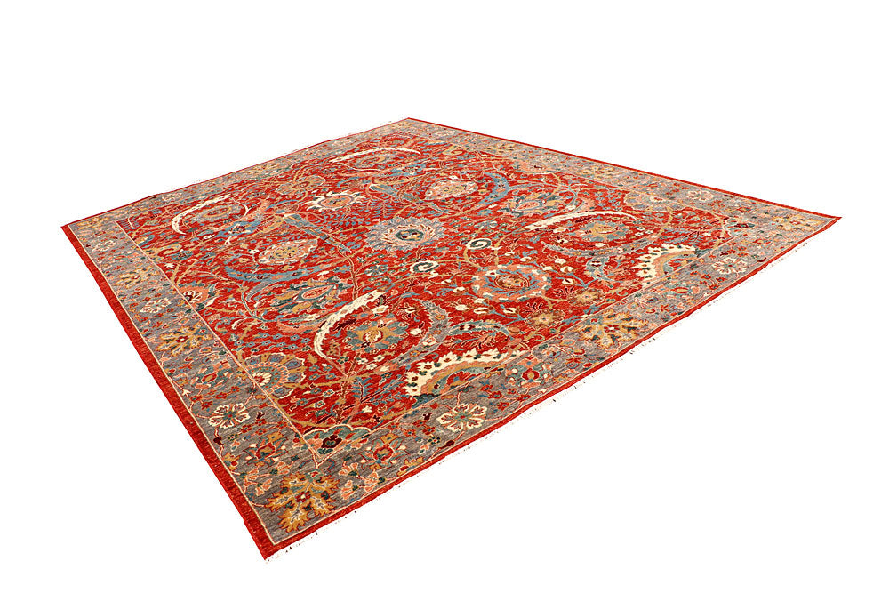 Firebrick Ziegler 8' 11 x 11' 9 - No. 65732 - ALRUG Rug Store