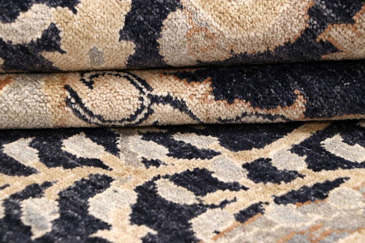 Multi Colored Ikat 7'  10" x 10' " - No. QA34519