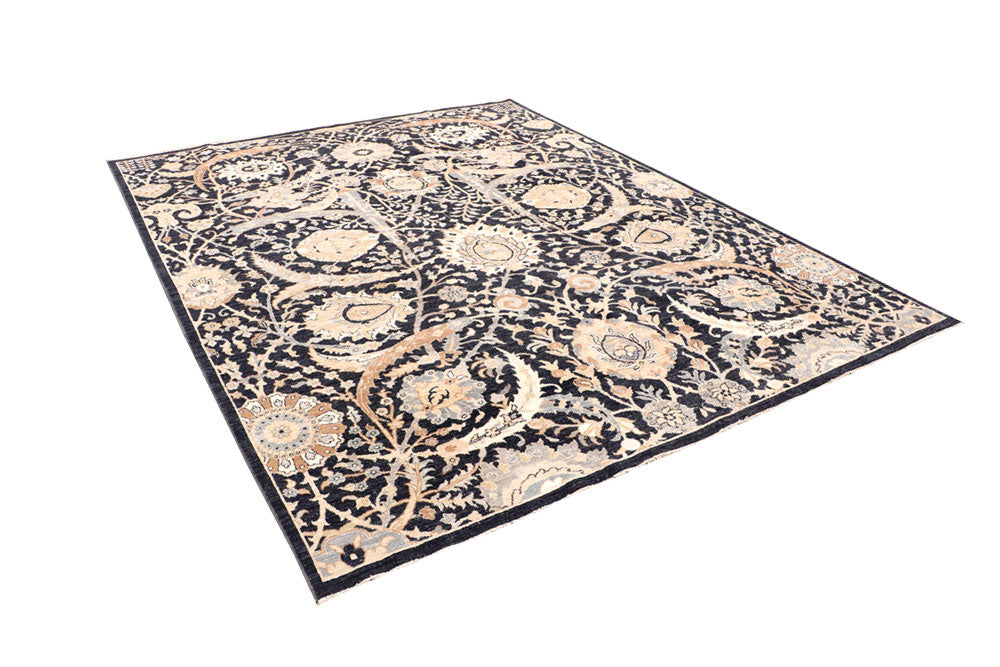 Multi Colored Ikat 7' 10 x 10' - No. 65737 - ALRUG Rug Store