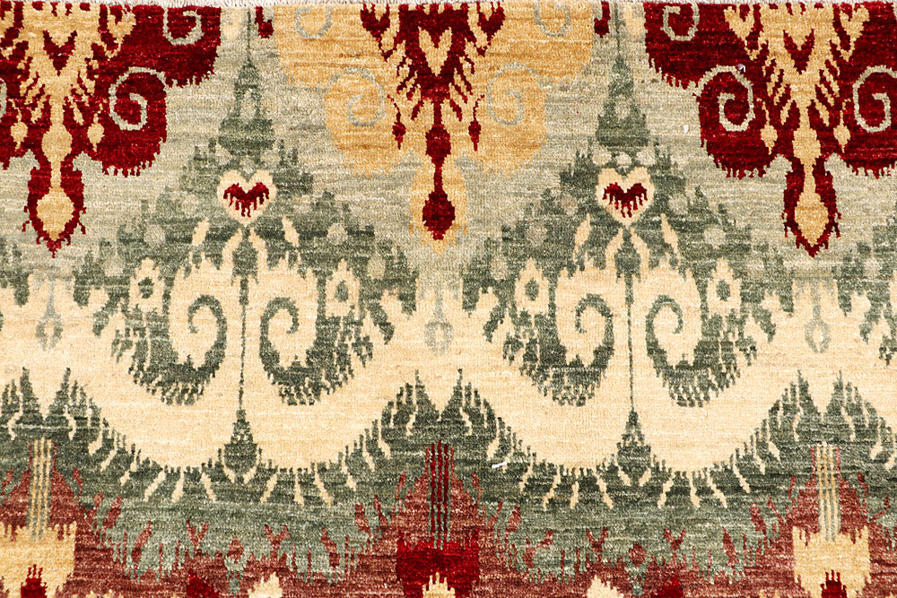 Multi Colored Ikat 9' 11 x 13' 9 - No. 65739 - ALRUG Rug Store
