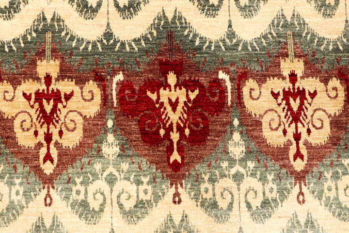 Multi Colored Ikat 9' 11 x 13' 9 - No. 65739 - ALRUG Rug Store