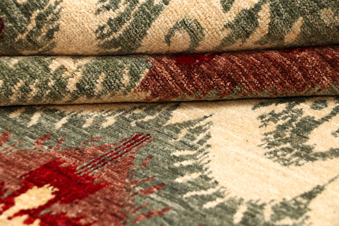 Multi Colored Ikat 9'  11" x 13'  9" - No. QA82522