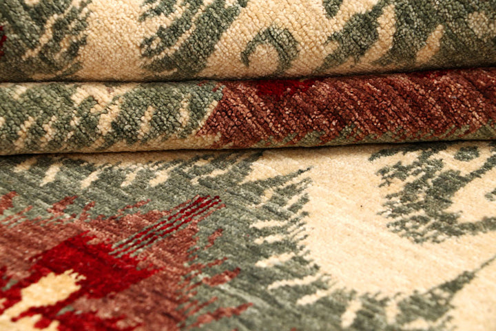 Multi Colored Ikat 9'  11" x 13'  9" - No. QA82522