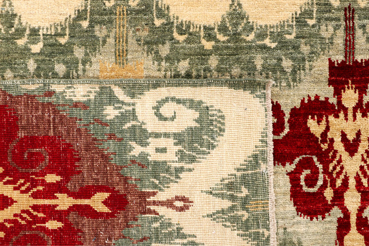 Multi Colored Ikat 9' 11 x 13' 9 - No. 65739 - ALRUG Rug Store