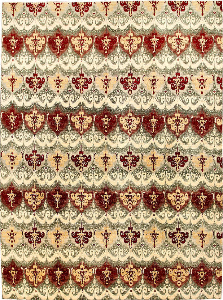 Multi Colored Ikat 9'  11" x 13'  9" - No. QA82522