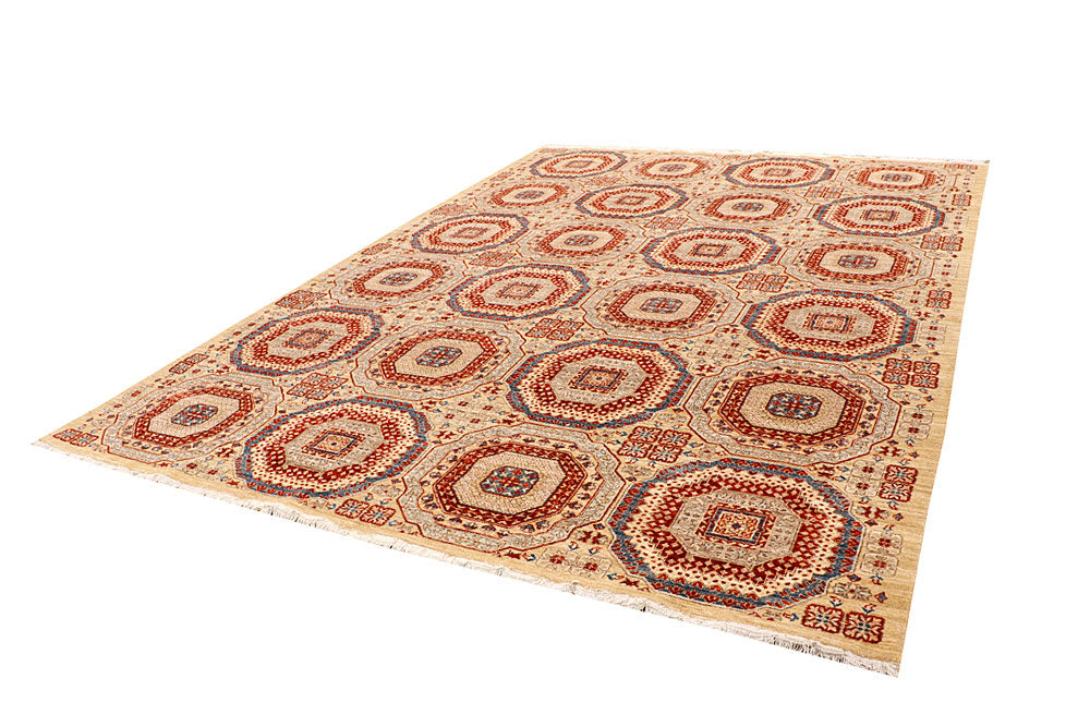 Blanched Almond Ikat 8' 6 x 11' 6 - No. 65741 - ALRUG Rug Store