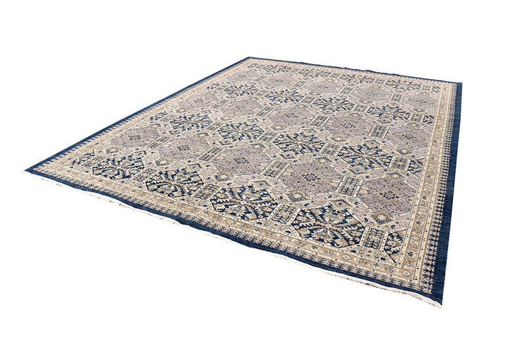 Multi Colored Ikat 8' 11 x 11' 6 - No. 65742 - ALRUG Rug Store