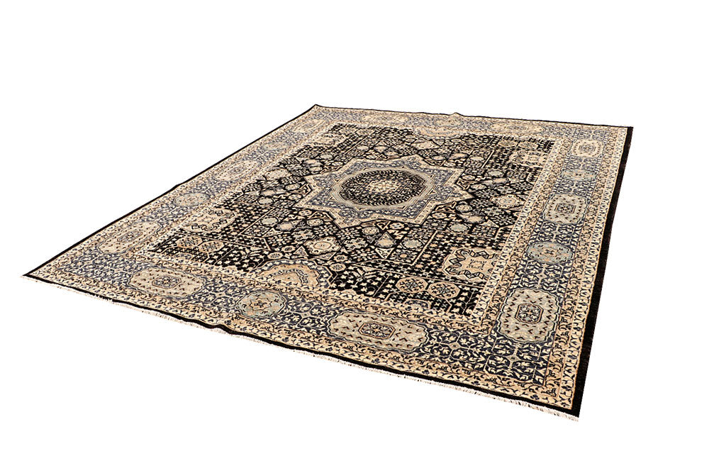 Black Mamluk 8' x 9' 8 - No. 65743 - ALRUG Rug Store