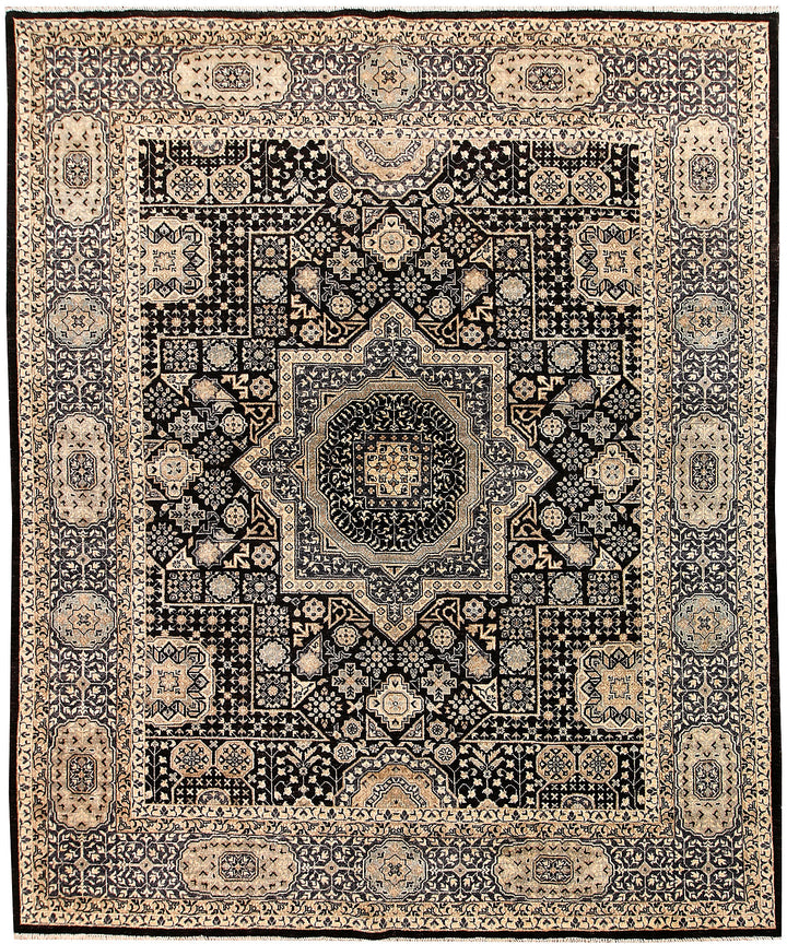 Black Mamluk 8' x 9' 8 - No. 65743 - ALRUG Rug Store