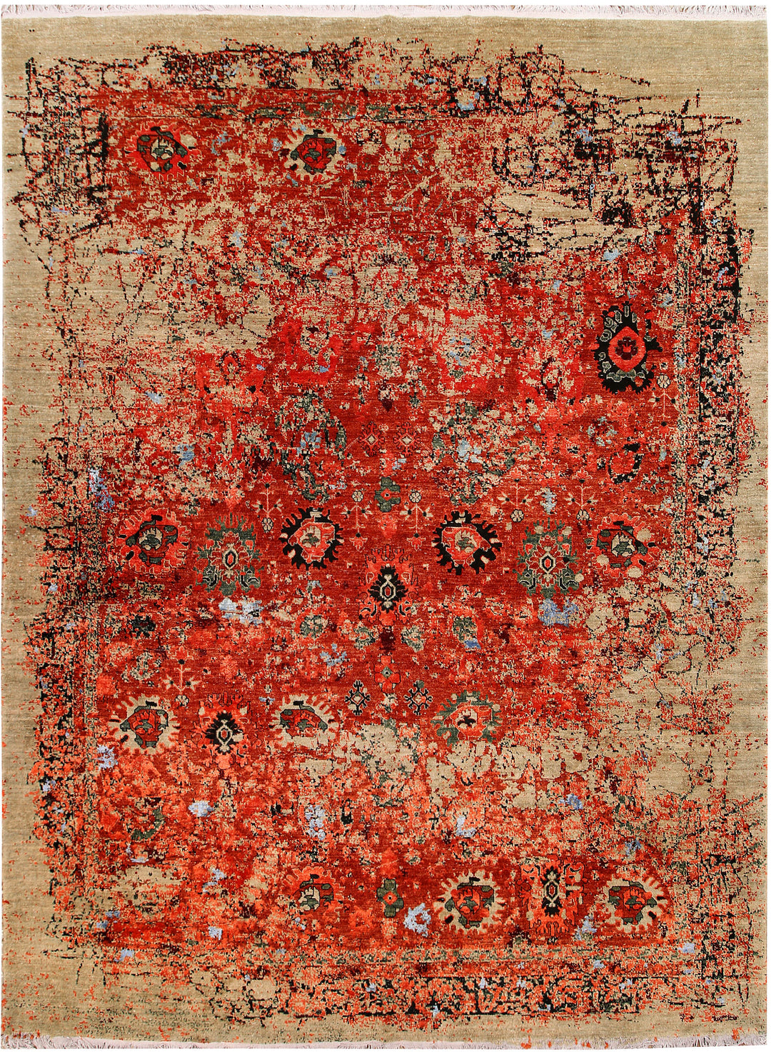 Multi Colored Ziegler 9' 1 x 12' 3 - No. 65771 - ALRUG Rug Store