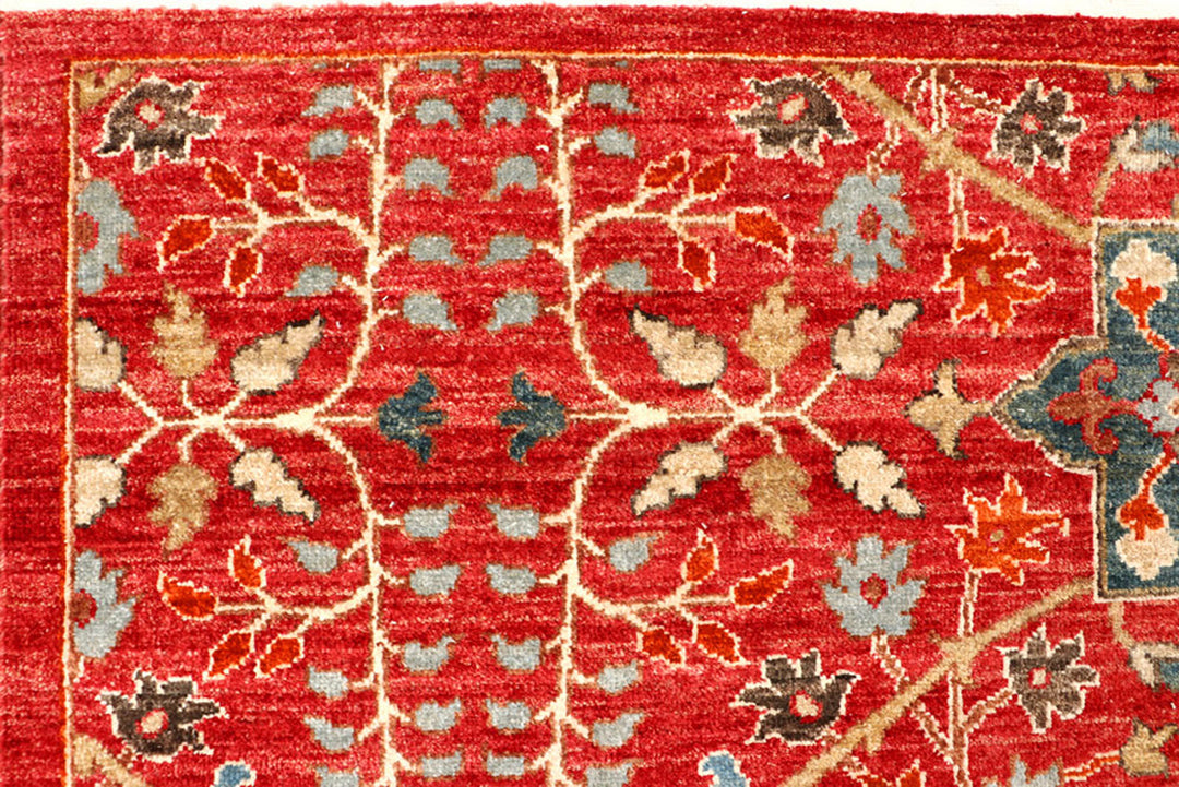 Firebrick Ikat 8'  11" x 11'  11" - No. QA82442