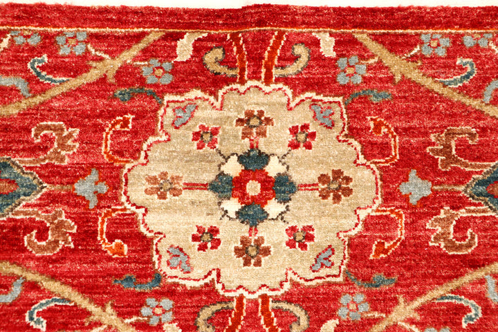 Firebrick Ikat 8' 11 x 11' 11 - No. 65772 - ALRUG Rug Store