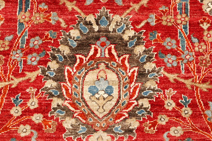 Firebrick Ikat 8'  11" x 11'  11" - No. QA82442