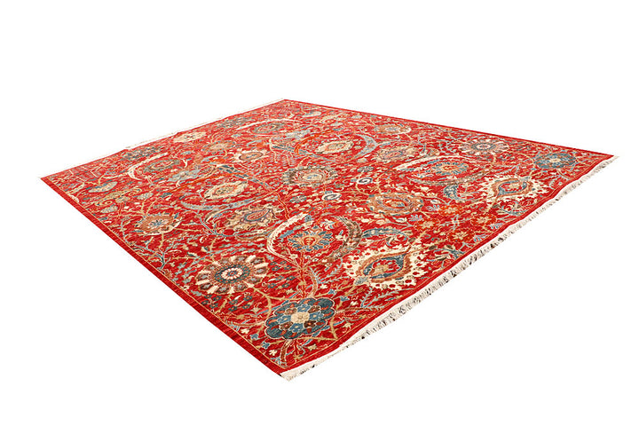 Firebrick Ikat 8' 11 x 11' 11 - No. 65772 - ALRUG Rug Store