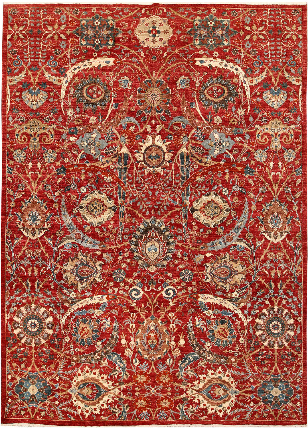 Firebrick Ikat 8' 11 x 11' 11 - No. 65772 - ALRUG Rug Store