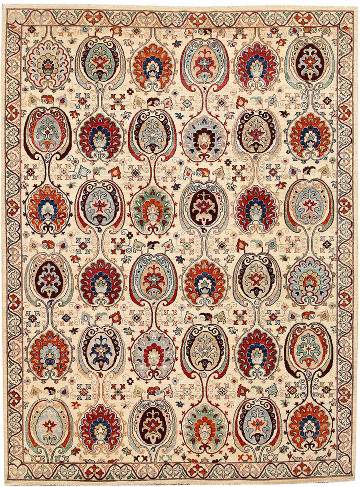 Cornsilk Ziegler 8' 11 x 11' 9 - No. 65773 - ALRUG Rug Store