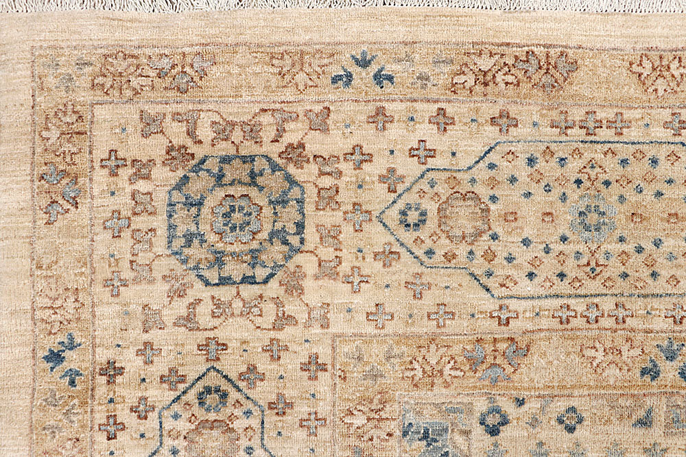Blanched Almond Mamluk 9' 8 x 13' 5 - No. 65775 - ALRUG Rug Store