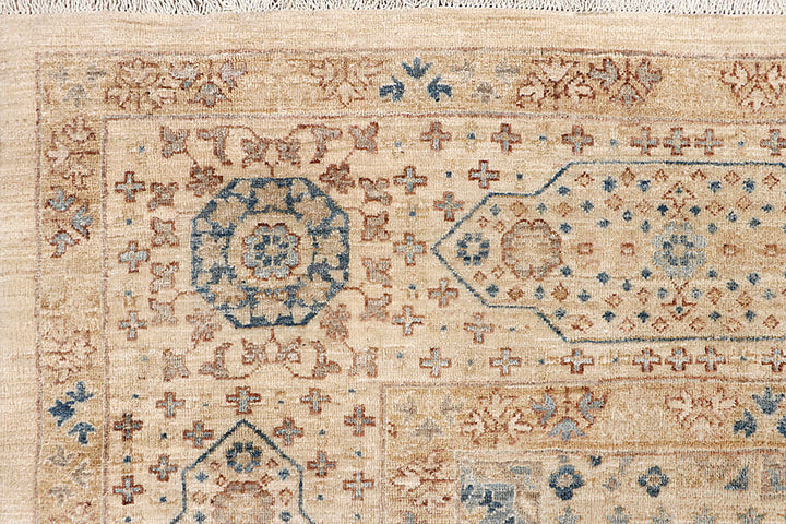Blanched Almond Mamluk 9' 8 x 13' 5 - No. 65775 - ALRUG Rug Store