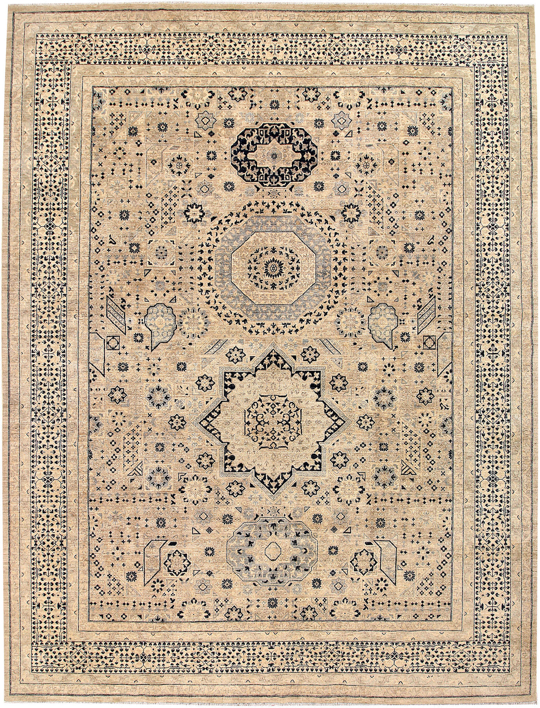 Tan Mamluk 9' 9 x 12' 9 - No. 65776 - ALRUG Rug Store