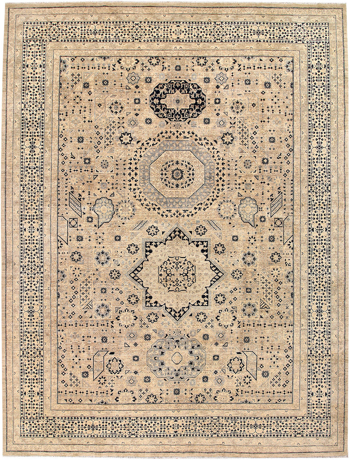 Tan Mamluk 9' 9 x 12' 9 - No. 65776 - ALRUG Rug Store