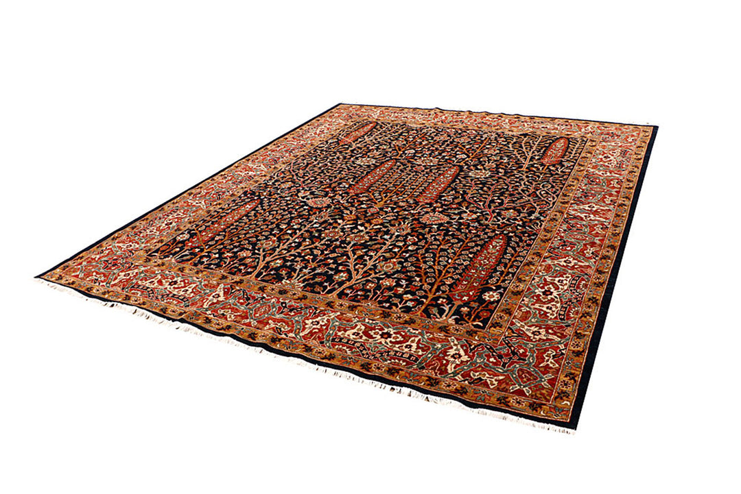 Multi Colored Ziegler 8'  1" x 9'  7" - No. QA75886