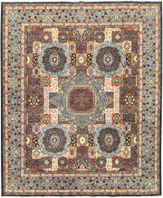 Multi Colored Mamluk 4' 10 x 9' 8 - No. 65782 - ALRUG Rug Store