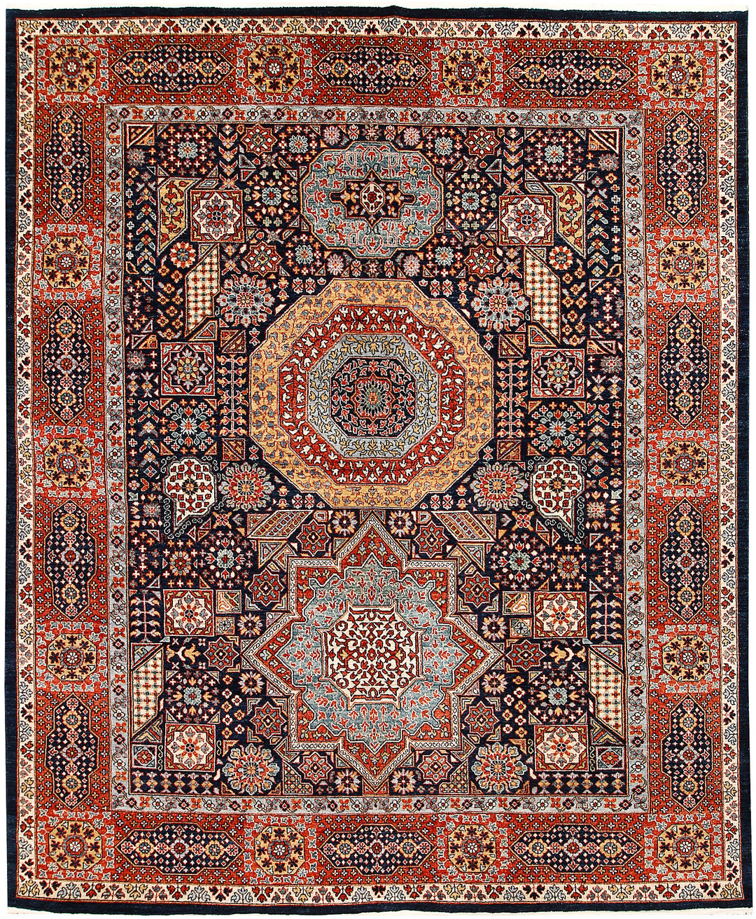 Multi Colored Mamluk 8' x 9' 11 - No. 65786 - ALRUG Rug Store