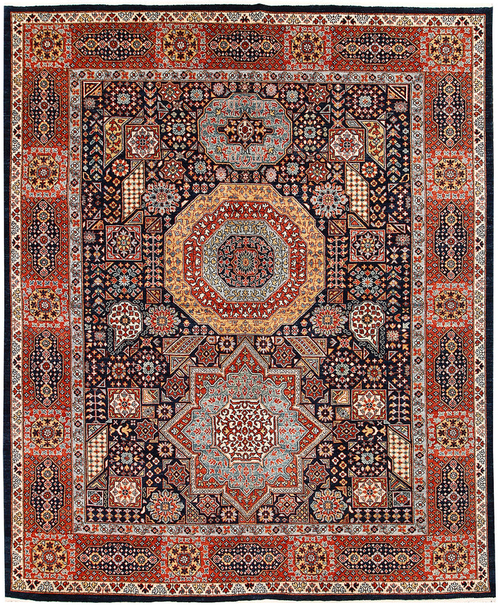 Multi Colored Mamluk 8'  x" 9'  11" - No. QA39457