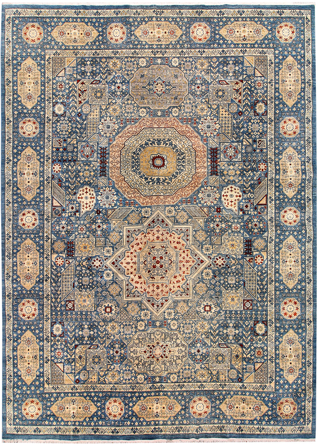 Light Slate Grey Mamluk 8' 5 x 11' 8 - No. 65787 - ALRUG Rug Store